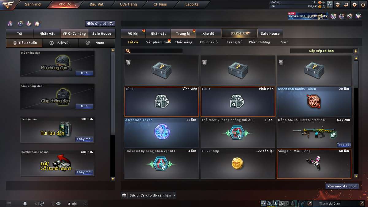 shop acc cf uy tin gia re